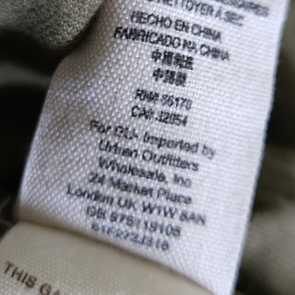 Free People Rumpled Army Jacket in Olive Green - Picture 6 of 6